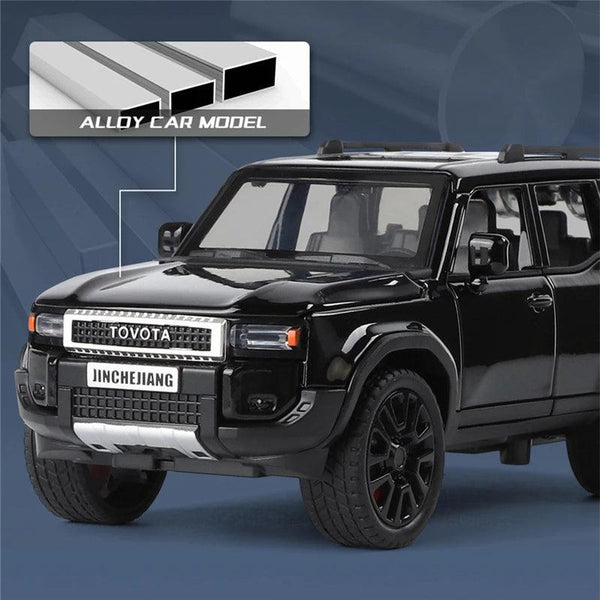1: 32 Prado car model alloy sound and light simulation SUV domineering off-road vehicle boy toy car decoration