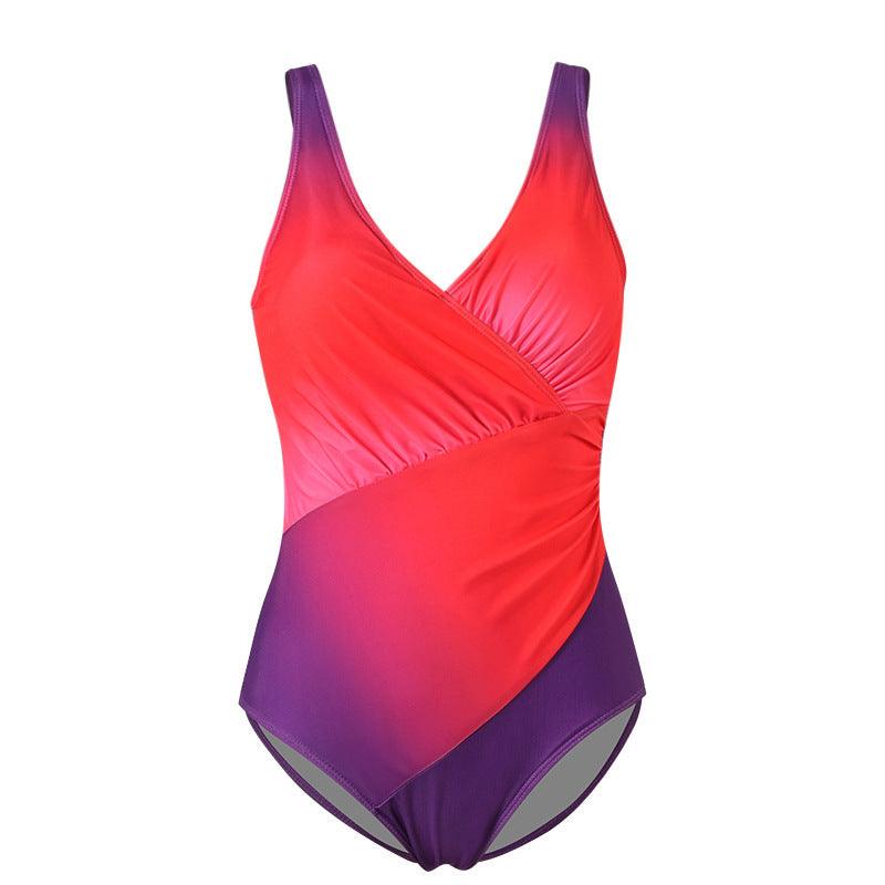 Swimsuit bikini rainbow gradient one-piece swimsuit