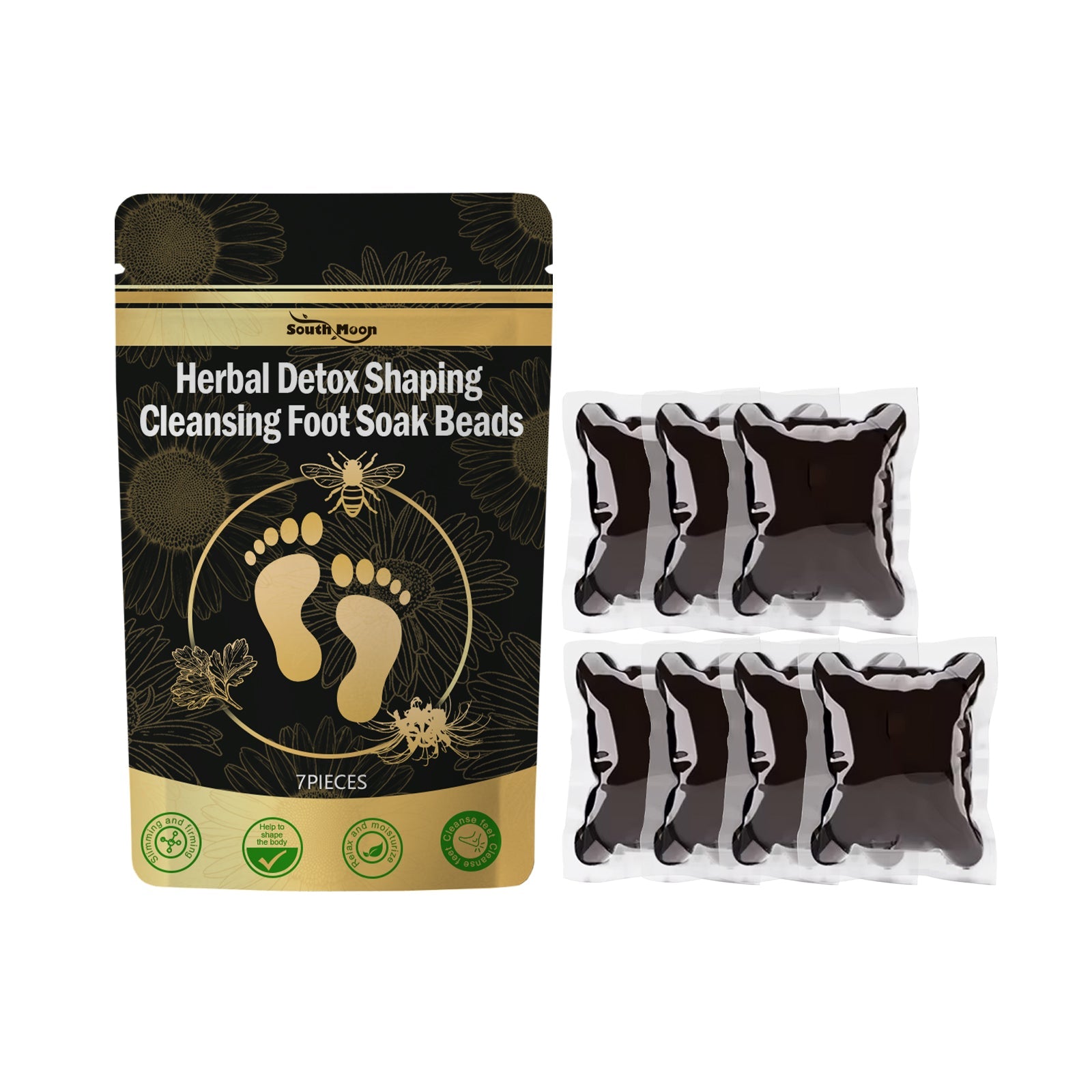 Bee Venom Shaping Foot Foam Bead Firming Body Shaping Clean And Moisturizing Lifting Body Foot Bath Set