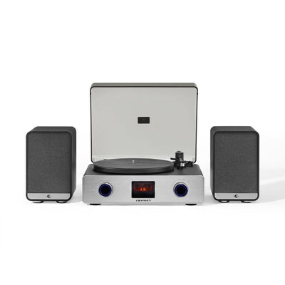 C92 Record Player With Speakers - Black