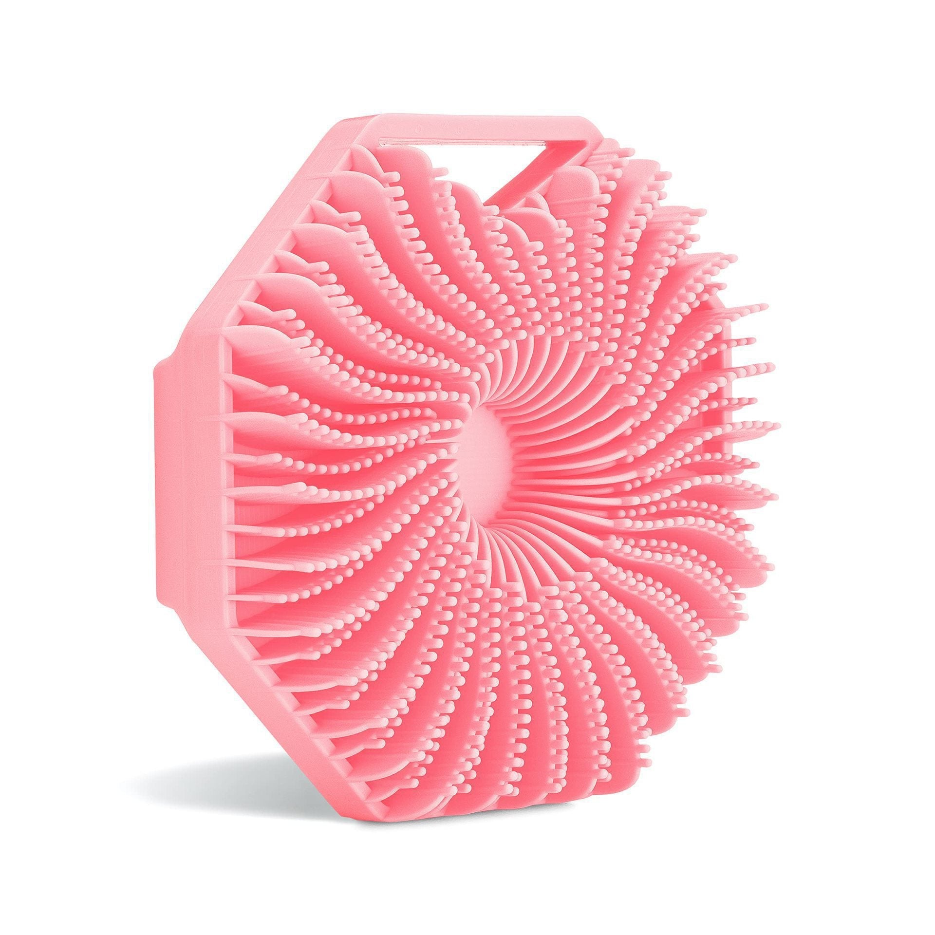 Fish fin shaped shower brush Polygonal silicone shower brush Hexagonal shower brush Silicone shower ball