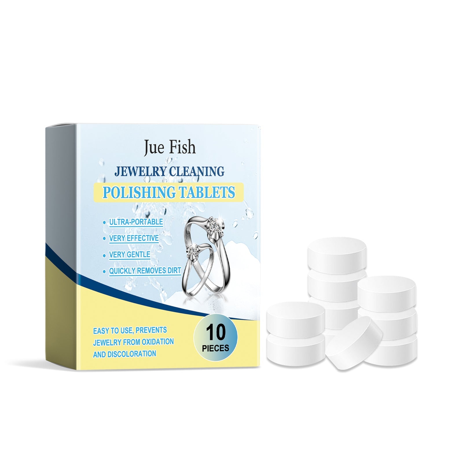 Jewelry Cleaning Effervescent Tablet Jewelry Cleaning Decontamination Anti-Oxidation Jewelry Maintenance Cleaning Tablet
