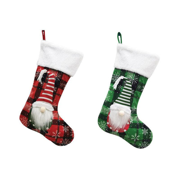 Christmas Decoration Faceless Doll 3D Christmas Socks Christmas Pendant Large Gift Bag