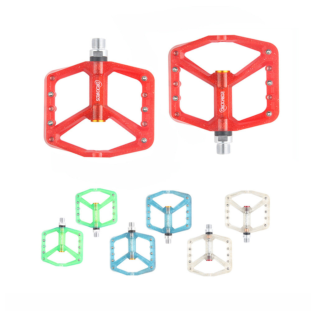 CNC Wide-faced PC Pedal Bicycle Pedal Road Mountain Bike Peilin Anti-Skid Pedal 2 Bearing Pedal
