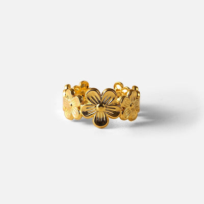 European and American Fashion INS Style Flower Ring Open Ring