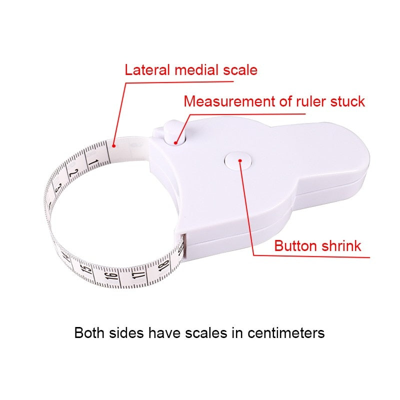 Body Measuring Tape Automatic Telescopic Tape Measure Measuring Film for Body Metric Centimeter Tape 1.5M Sewing Tailor Meter
