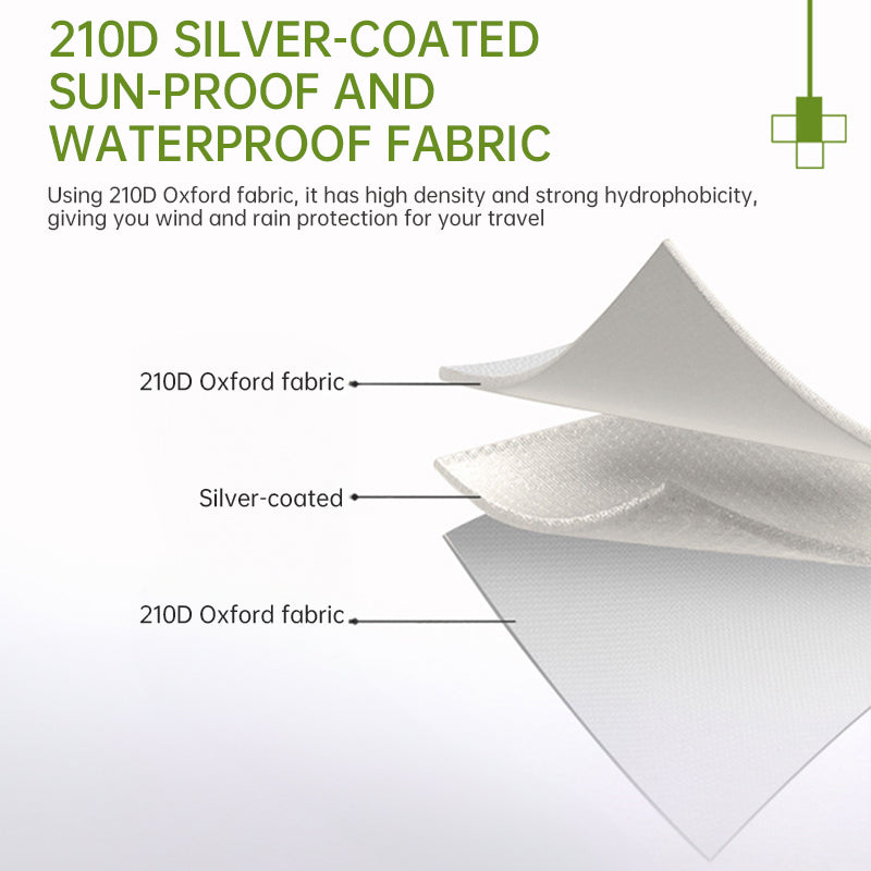 Large Multifunctional Outdoor Zipper Tents for Camping - Water - Repellent, Rainproof, Sunscreen, for Multiple People