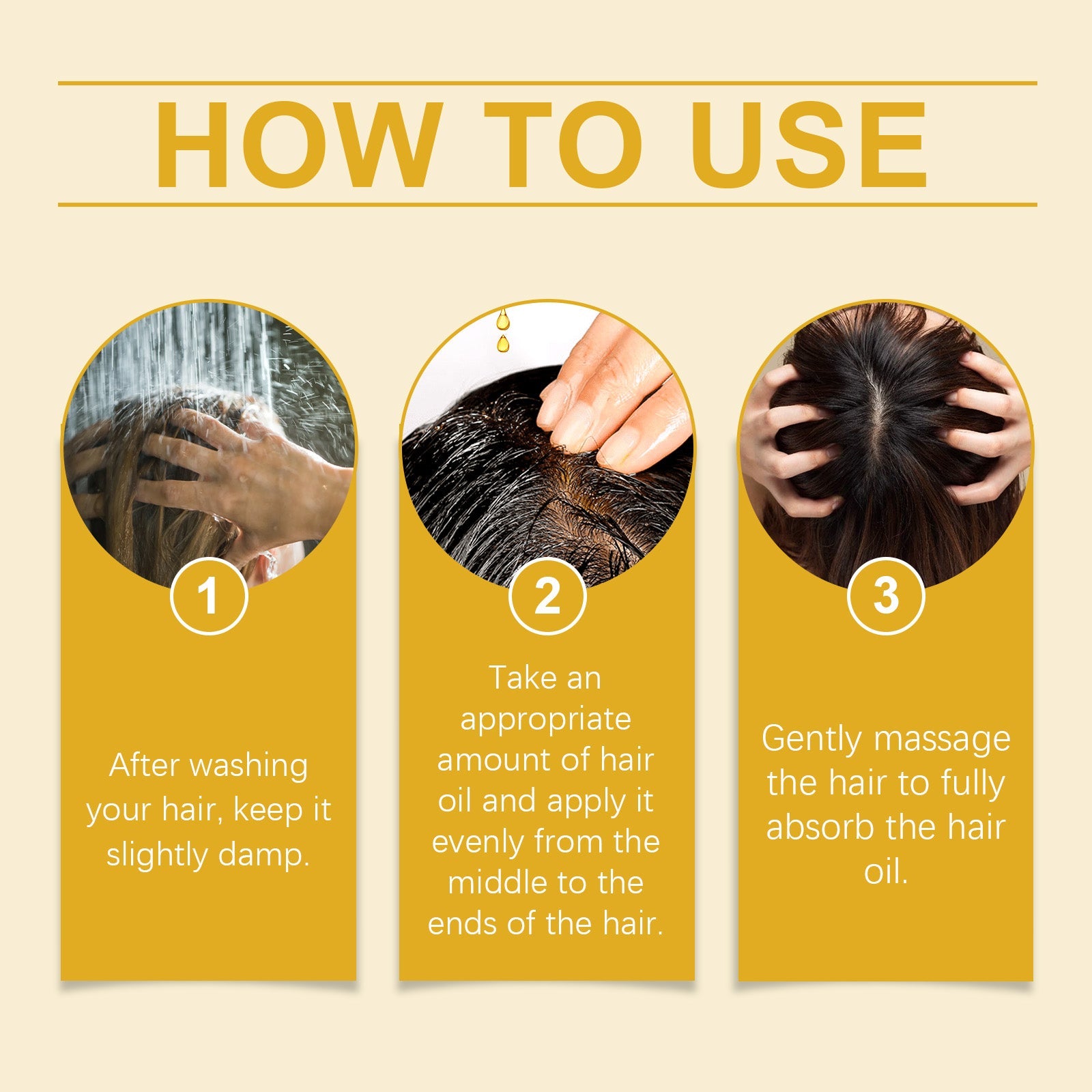 Rice Wash Water Hair Care Oil Repair Hair End Moisturizing Hair Natural Fluffy, Smooth And Glossy Hair Care Essential Oil