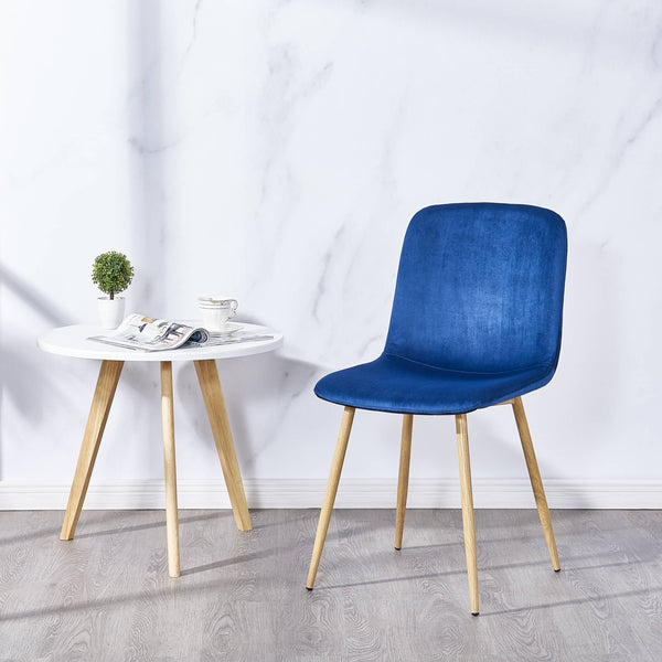 Dining Chair 4PCS（BLUE）Modern style New technology Suitable for restaurants cafes taverns