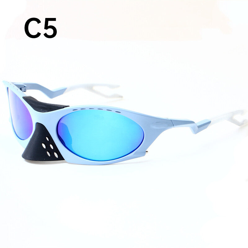 2025 Men's Outdoor Sunglasses: Y2K Cycling/Driving, Polarized, Windproof, INS Trendy
