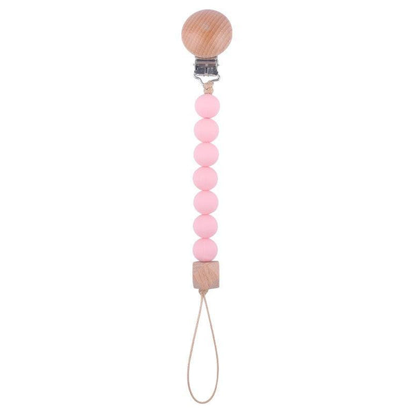 Infant and toddler products, beech wood pacifier clip, soothing wood octagonal pacifier, anti drop chain
