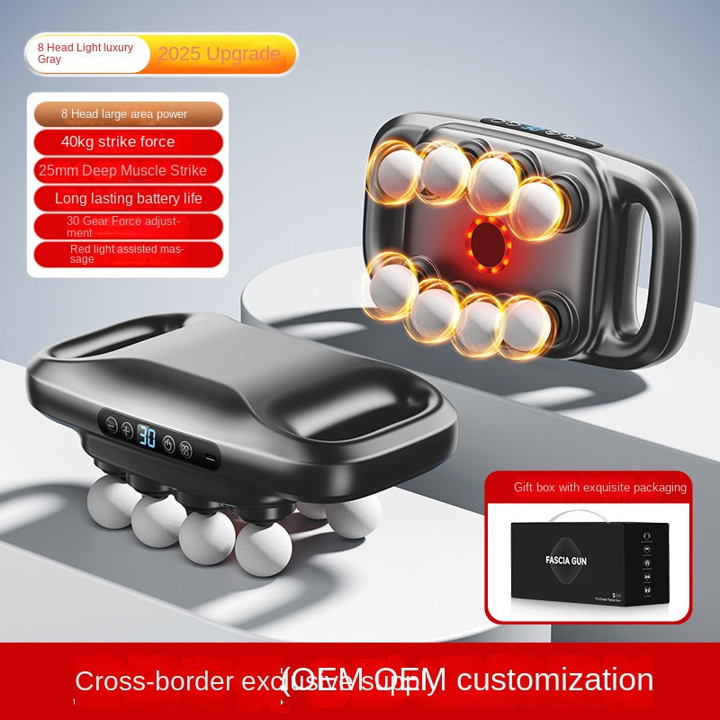Cross-border Exclusive 16-Head Muscle Gun Multi-Head Strong Power Deep Tissue Massage English Version