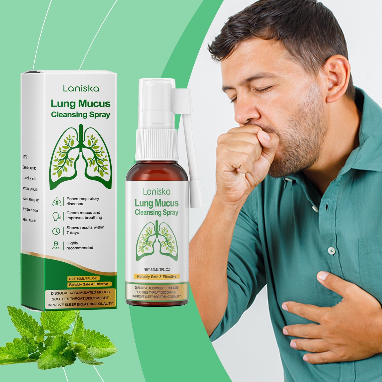 Body Cleansing Spray Daily Refreshing Body Relief Natural Purifying Treatment Spray