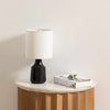 Canayan Black and Natural Resin Table Lamp