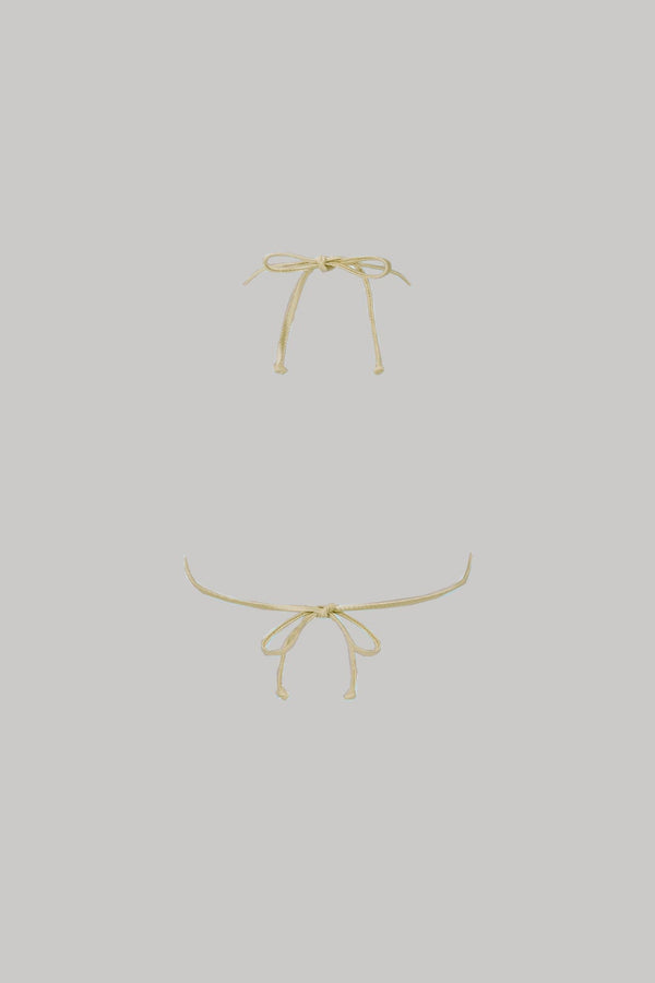 Cara Triangle Bikini Top in Goddess