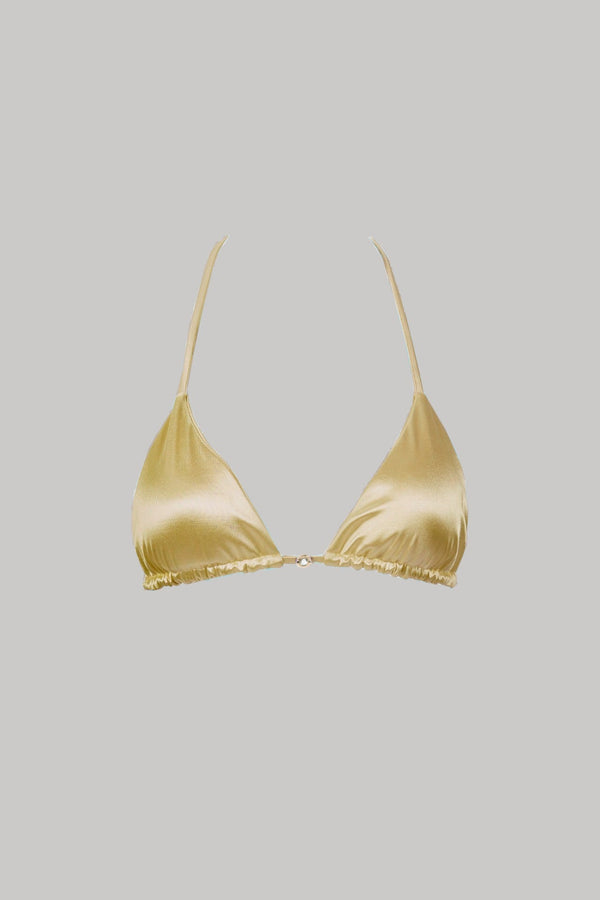 Cara Triangle Bikini Top in Goddess