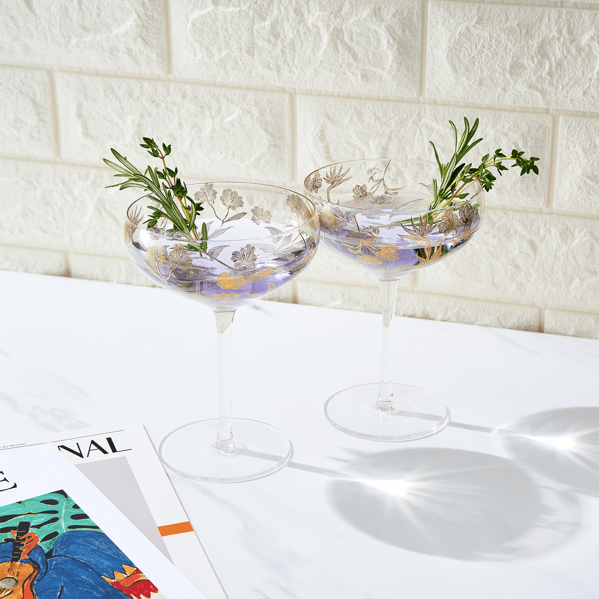 Trevi Champagne Coupe, Cocktail Glassware, Set of 2