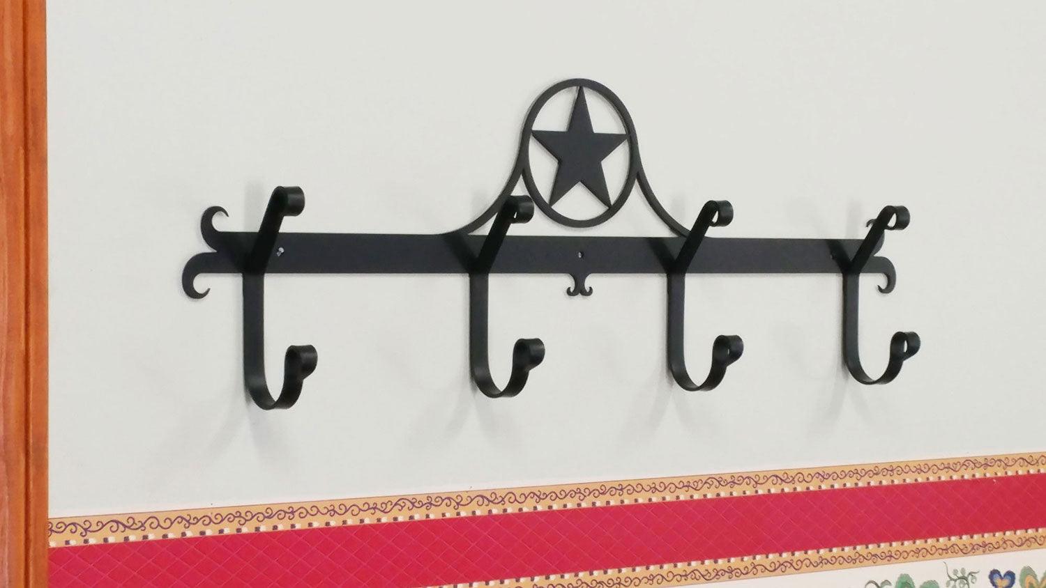 Western Rustic Star Coat Rack