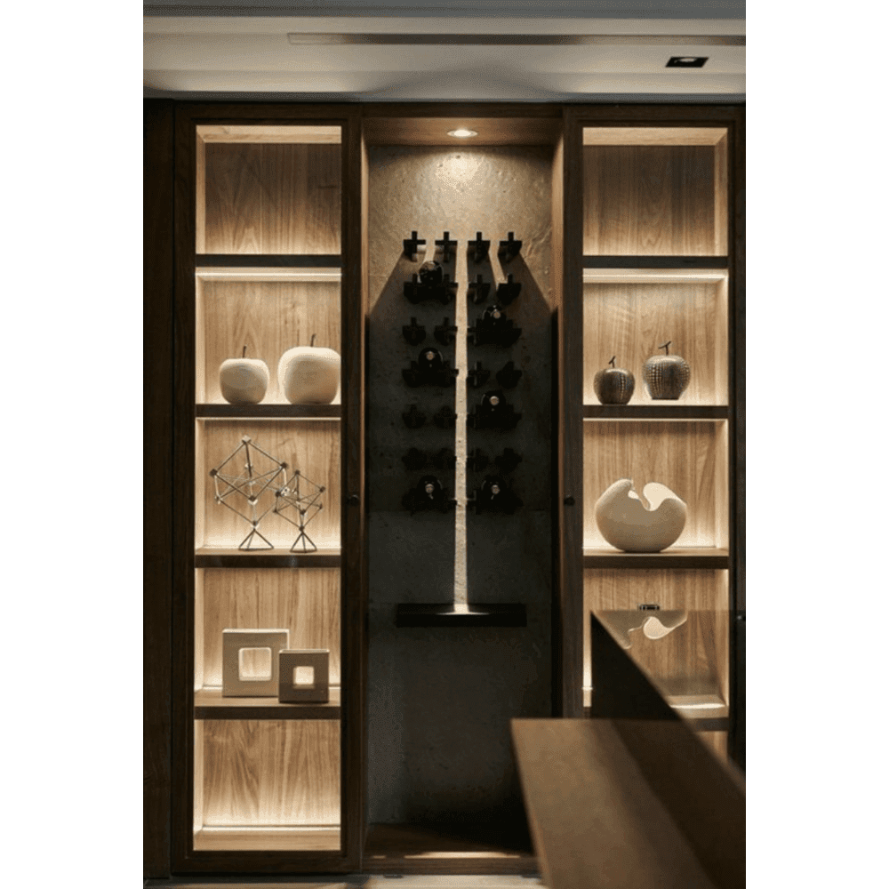 CB05 1.5W DC12 Low Voltage Round LED Cast Aluminum Recessed Cabinet Puck Light Down Lighting Fixture