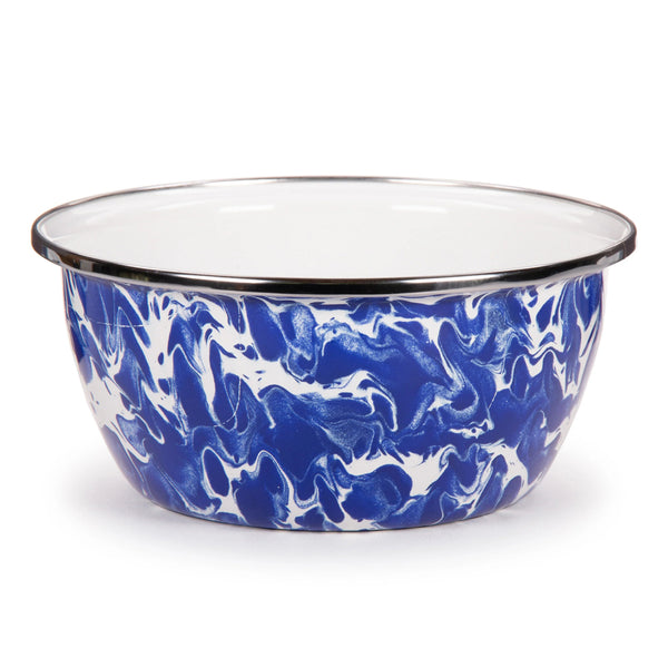 Cobalt Swirl Salad Bowls - Set of 4
