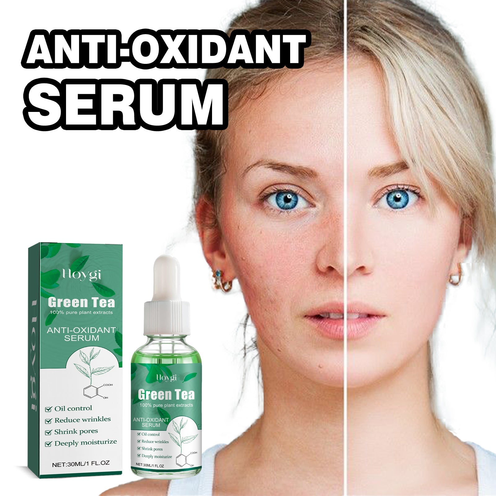 Green Tea Moisturizing Toner, Skin Tender Shine Clean Blain Mark Clear Water Not Greasy Toner