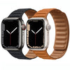 Suitable For iwatch8 Watchband S7 SE 6/5/43 Magnetic Suction New Leather Loopback Chain Apple Watch Wristband