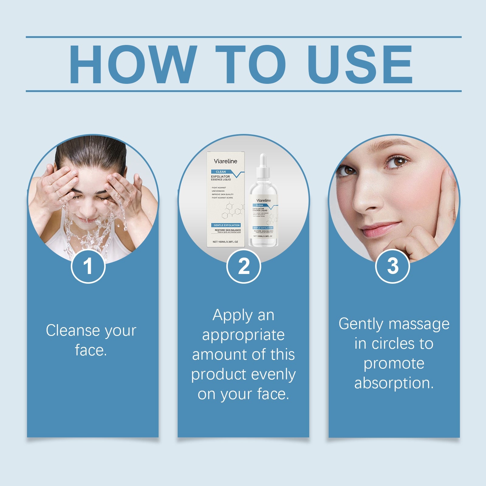 Exfoliating And Soothing Essence Delicate Skin Essence For Soft, Smooth And Radiant Natural Radiance