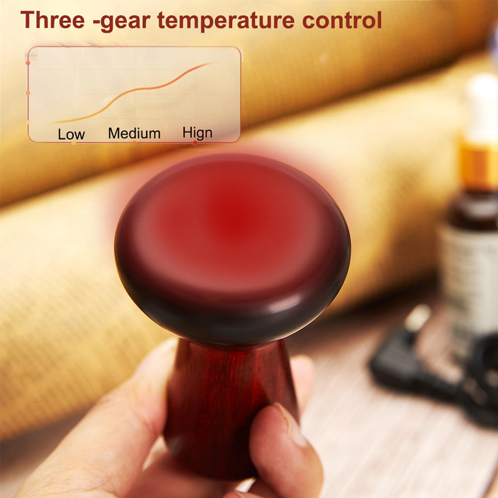 Hot Compress Bian Stone Facial Gua Sha V Face Massager Guasha Stone Wrinkle Remover Face Stone Massager