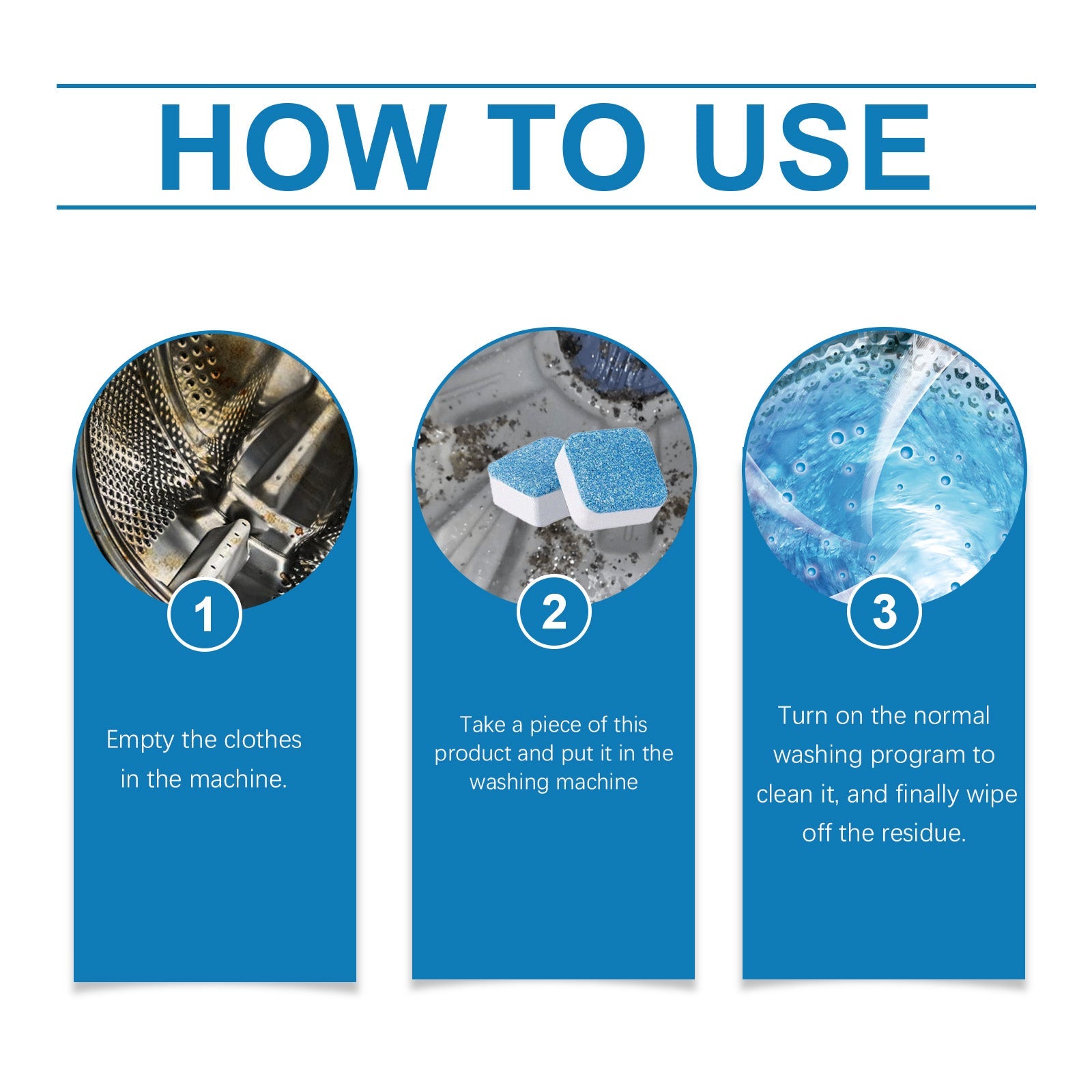 Washing Machine Cleaning Effervescent Sheet Cleaning Dirt Odor Retention Cylinder Cleaning Sheet