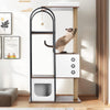 cat climbing frame,Cat Tree,Modern Cat Tower, Multi-Level Cat Condo with 1 Caves,2 Scratching Posts,Perch,for Indoor Cats - W1687P181875