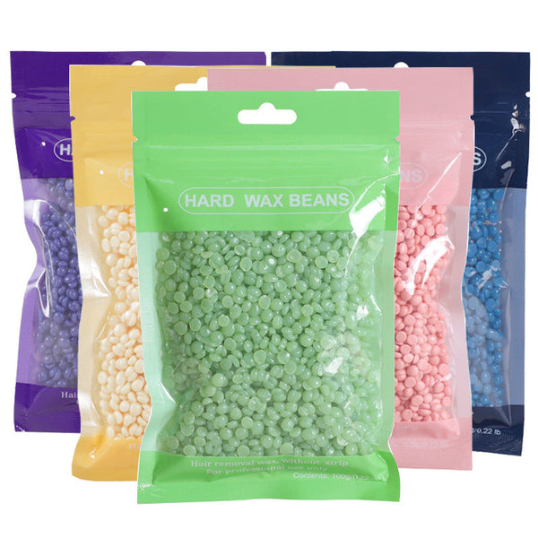10pcs Hair Removal Hard Wax Beans, 100g Bag, Suitable for Bikini, Underarms, and Full Body, Hot Wax Depilation