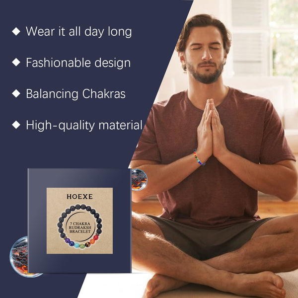 Colorful Volcanic Stone Bracelet Jewelry Beads Bracelet Colorful Volcanic Stone Bracelet Adjustable Braided Beading