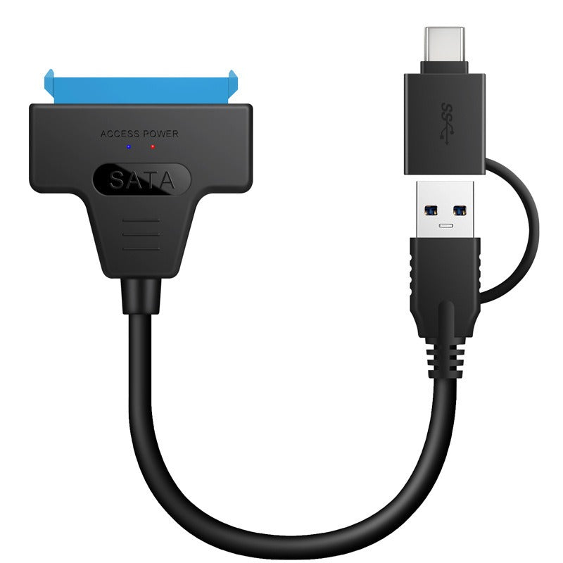 USB 3.0 USB C to SATA Easy Drive Cable Hard Disk Adapter Cable 2-in-1 Easy Drive Cable 50CM