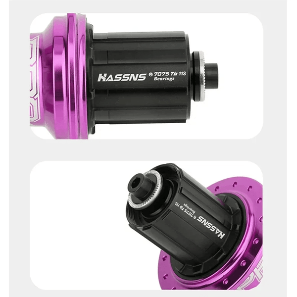 HASSNS PRO7 MTB Hub 32 Holes Bearing Bike Freehub Rear Hub Quick Release 32H Four Palin 7 8 9 10 11 12 Speed 6 Pawl Hubs
