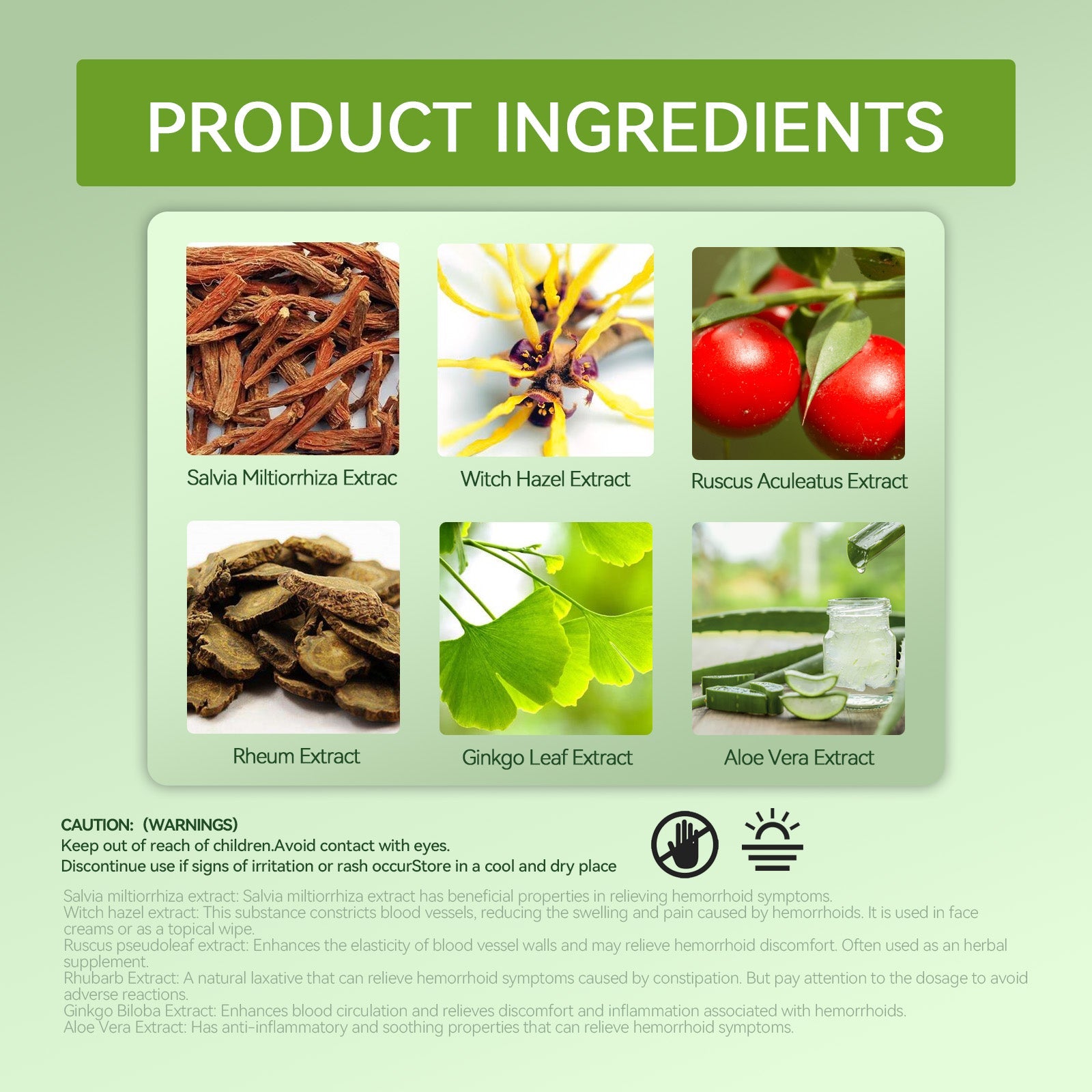 Natural Herbal Hemorrhoid Spray, Soothing Perianal Itchiness And Soothing Anal Care Spray