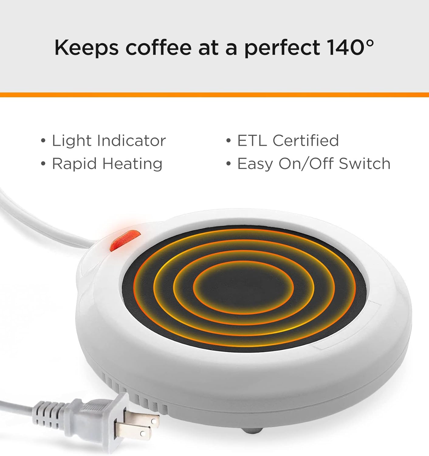 Coffee Mug with Warmer, Motivational Electric Heated Cup for Coffee Lover Gifts for Birthday/Christmas, 12oz Born to Shine (Gift Boxed)