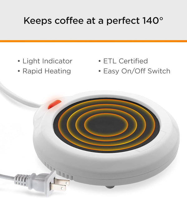 Coffee Mug with Warmer, Motivational Electric Heated Cup for Coffee Lover Gifts for Birthday/Christmas, 12oz Born to Shine (Gift Boxed)