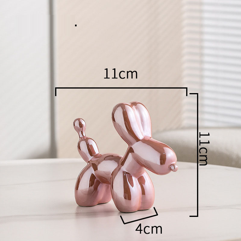 Nordic Light Luxury Creative Electroplating Balloon Dog Living Room Home TV Cabinet Tea Table Decoration Desktop Small Ornaments