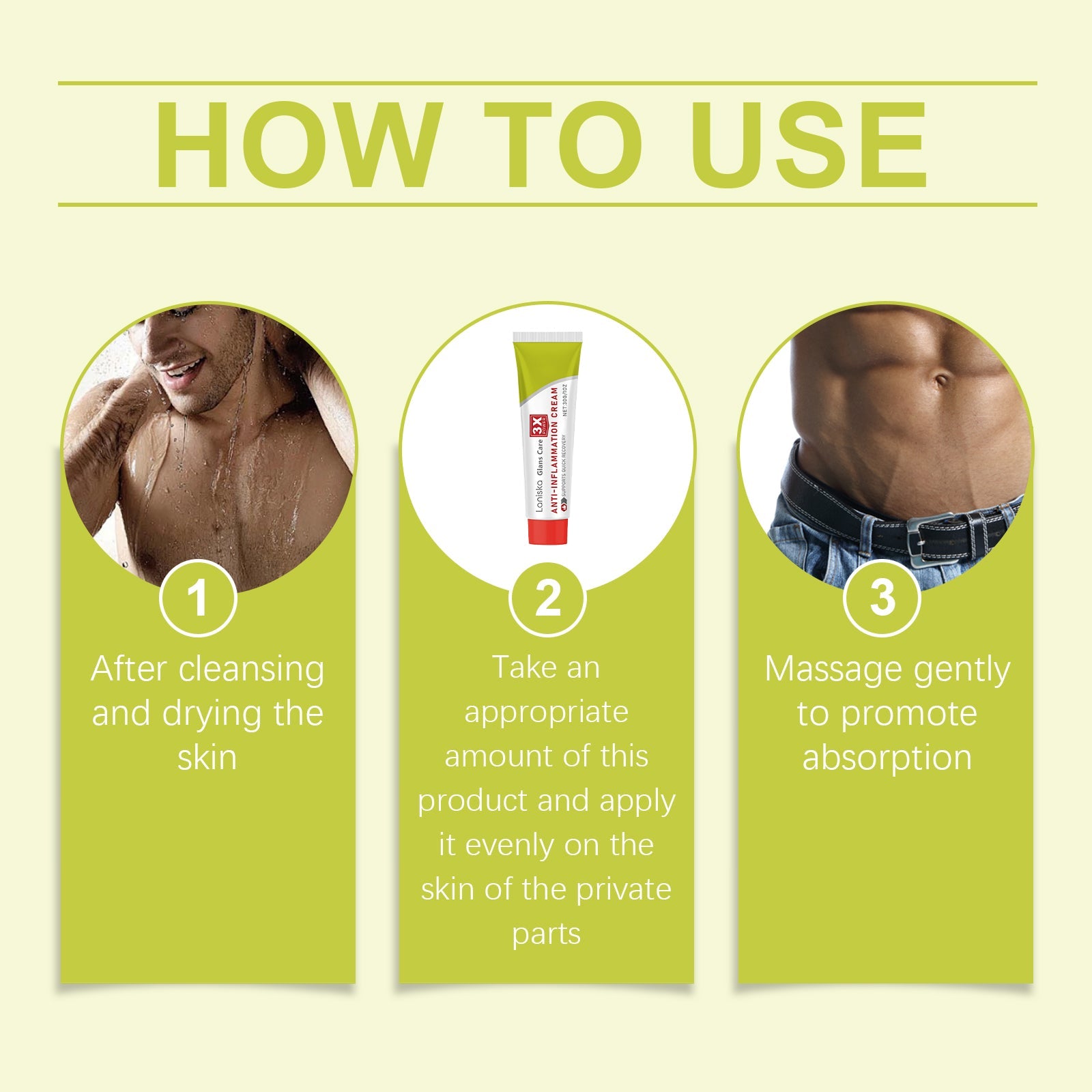 Men's Care Cream Men's Daily Maintenance Relief Discomfort Moisturizing Moisturizing Skin Repair Cream