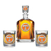 University of Tennessee Capitol Decanter with 2 Glasses