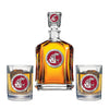 Washington State University Capitol Decanter with 2 Glasses