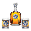 University of Kentucky Capitol Decanter with 2 Glasses