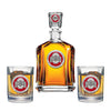 Ohio State University Capitol Decanter with 2 Glasses