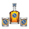 University of Kansas Capitol Decanter with 2 Glasses