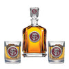 Florida State University FS Logo Capitol Decanter with 2 Glasses