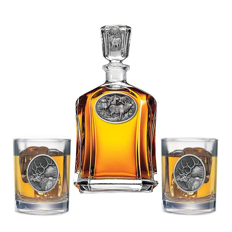 Elk Capitol Decanter with 2 Glasses