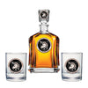 US Military Academy Black Knights Capitol Decanter with 2 Glasses