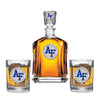 US Air Force Academy Capitol Decanter with 2 Glasses