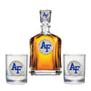 US Air Force Academy Capitol Decanter with 2 Glasses