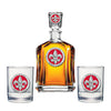 Louisiana Capitol Decanter with 2 Glasses